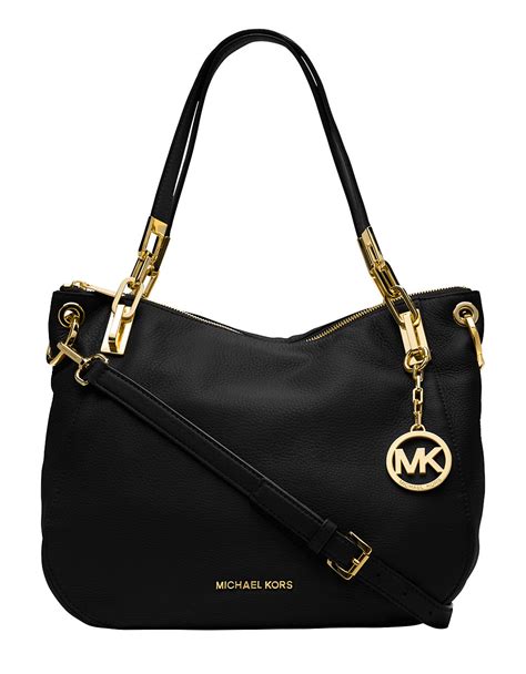 michael kors black handbag sale